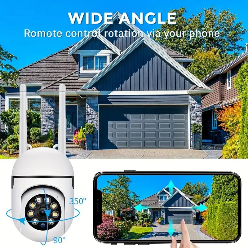 1080p HD внутренняя/наружная камера видеонаблюдения с двусторонней аудиосвязью, беспроводная камера видеонаблюдения для монитора для детей и домашних животных