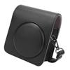 PU Leather Portable Single Shoulder Camera Case Protective Pouch Cover Bag for Fujifilm Instax mini70Black