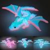 3D Printed Dragon with Wings, 3D Printed Animals Toys, Fidget Dragon Toys, Dragon Glow In The Dark Flexible Articulated Winged Crystal Dragon Model