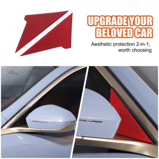 Red Carbon Fiber Center Navigation Trim Sticker For BMW 5 Series G60 i5 2024+