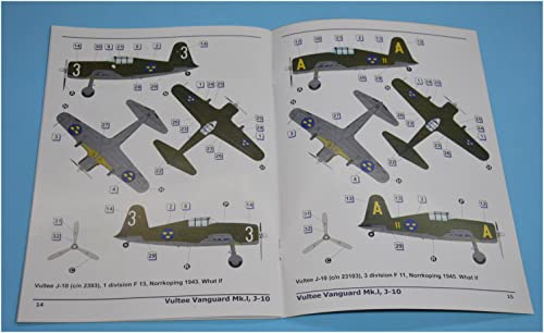 Чертежи 1/48 Vultee Vanguard Mk.1/J10 Пластиковый набор DWS48050