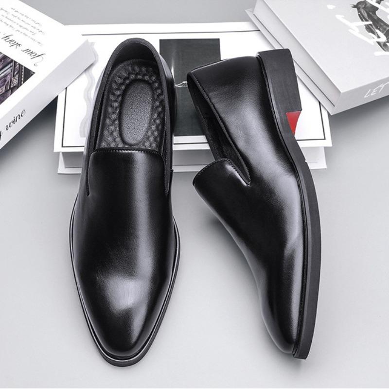Fashion Men Shoes Classics Red Sole Leather Shoes Italian Brand Casual Shoe British Business Formal Dress Shoes Men's Loafers Big Size48