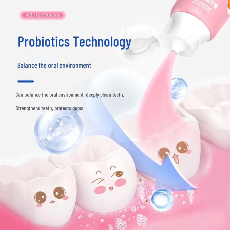 Avec Moi Strawberry Low Fluoride Toothpaste 3-Pack