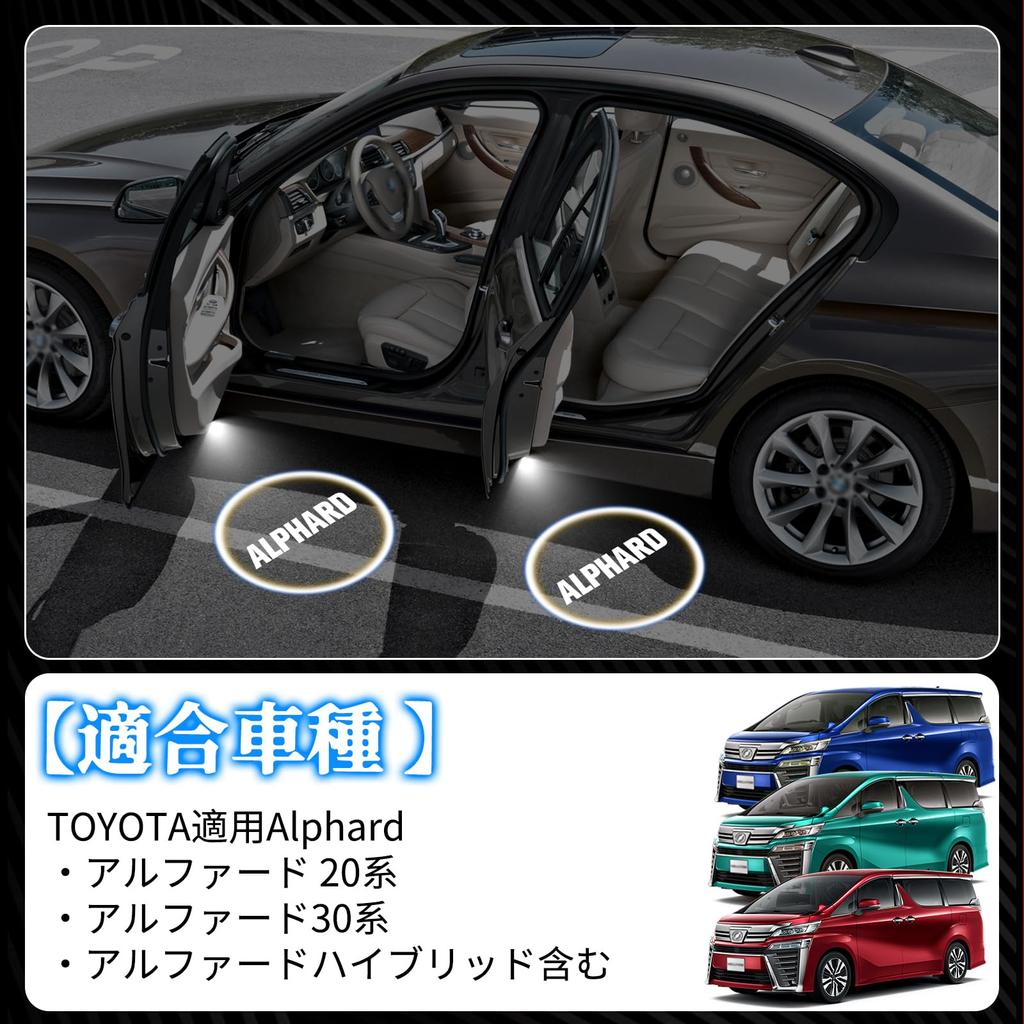 NEIFILES Проекция логотипа Alphard Ghost Shadow Лазерный логотип Light Alphard 20 Series 30 Series Hybrid Включая Toyota Courtesy Lamp Car Courtesy Lam