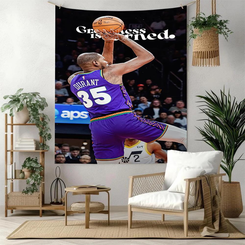 Kevin Durant Wall Decor Tapestry Art For Pet Memorial Birthdaywedding Party Backdrop Family Gift