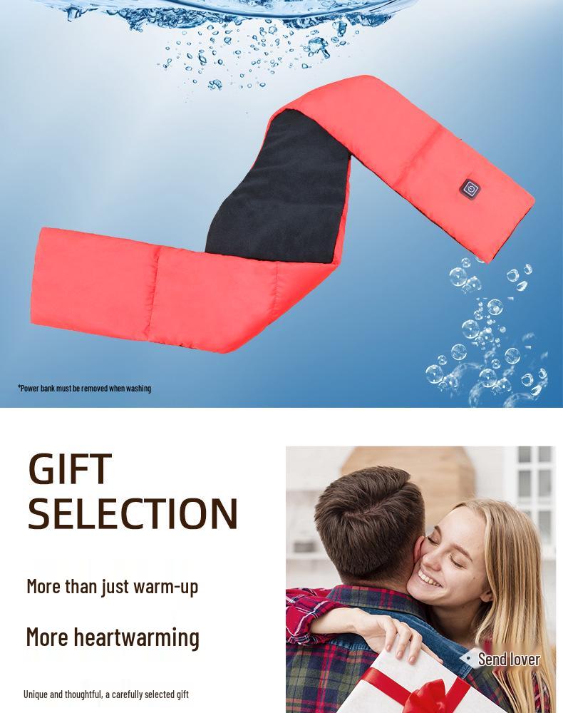 Electric Heating Scarf with Neck Warmer and Cold-Proof Insulation for Cervical Spine Relief