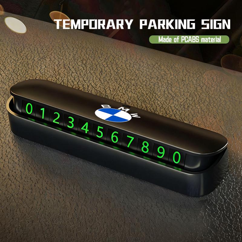 For BMW Car Temporary Parking Card Phone Number Plate Accessories M Performance E36 E46 E60 E90 E91 E92 E93 F30 F20