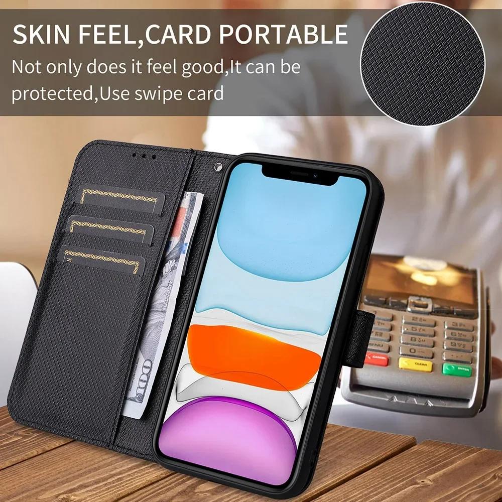 Leather Flip Wallet Case For ZTE Nubia Z60S Pro 5G Cover Magnetic Book Holder Shell Capa Coque Fundas