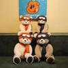 Teddy Bear Plush Toy With Hat And Scarf Design For Holiday Gift And Home Decor