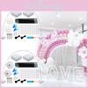 Balloon Black Arch Column Frame Garland Adjustable Stand Wedding Party Decor