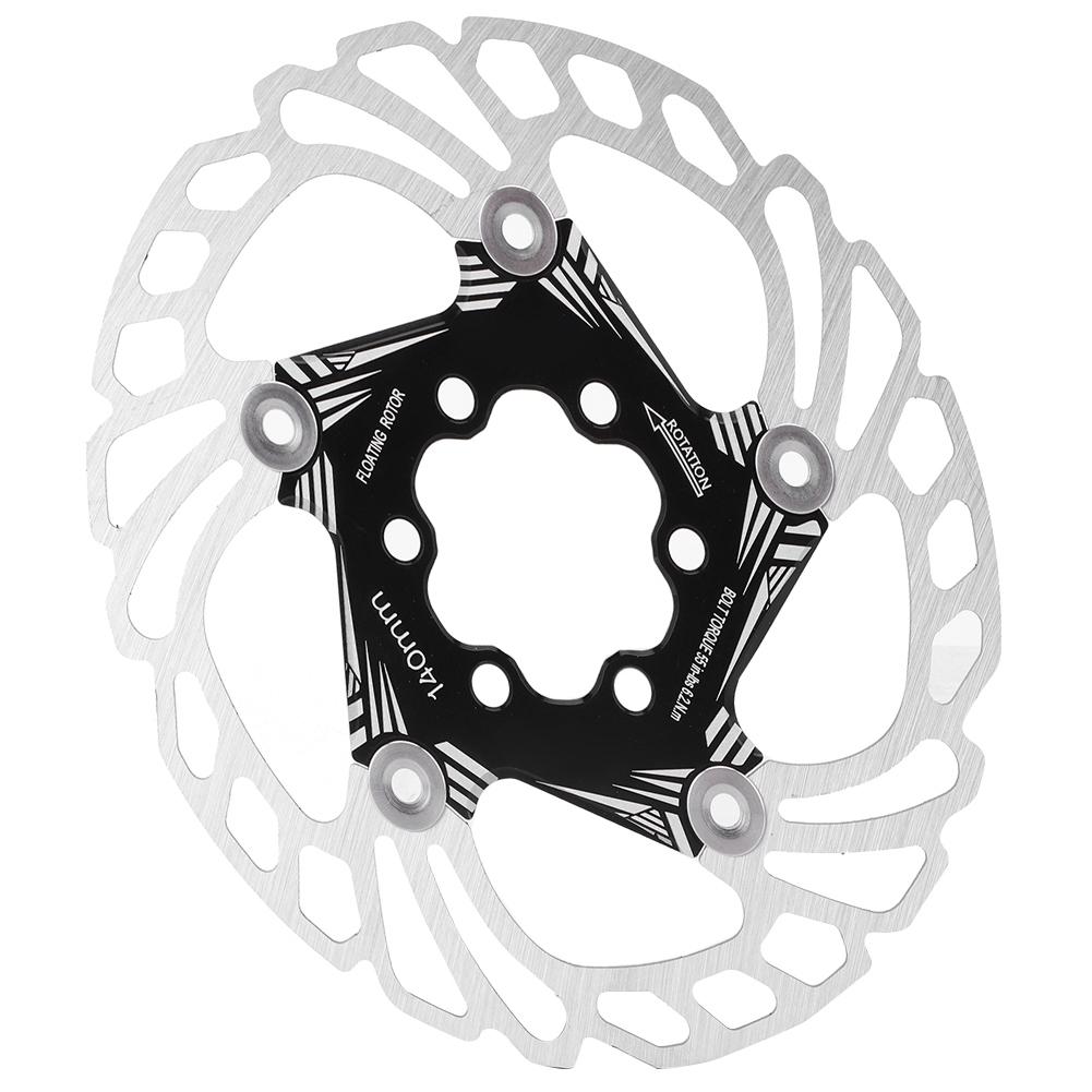 Дисковые тормозные роторы с плавающим охлаждением для горного велосипеда, 5 болтов, 140 мм, велосипедный аксессуар, черный