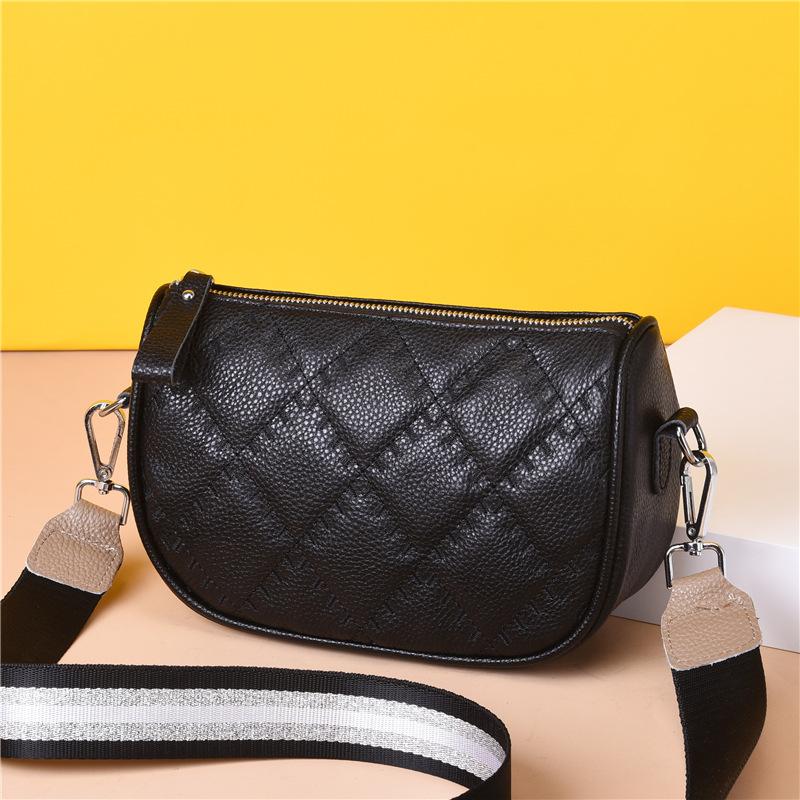 Кожаная сумка женская сумка простая и модная ретро ромбовидная маленькая ароматная ветровая сумка через плечо маленькая квадратная сумка Tide