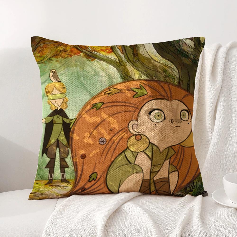 Ireland W-Wolfwalkers Cushion Cover Summer Coolness Linen Fabric Double-Sided Printing Pillow Case Sofa Home Decor Gift