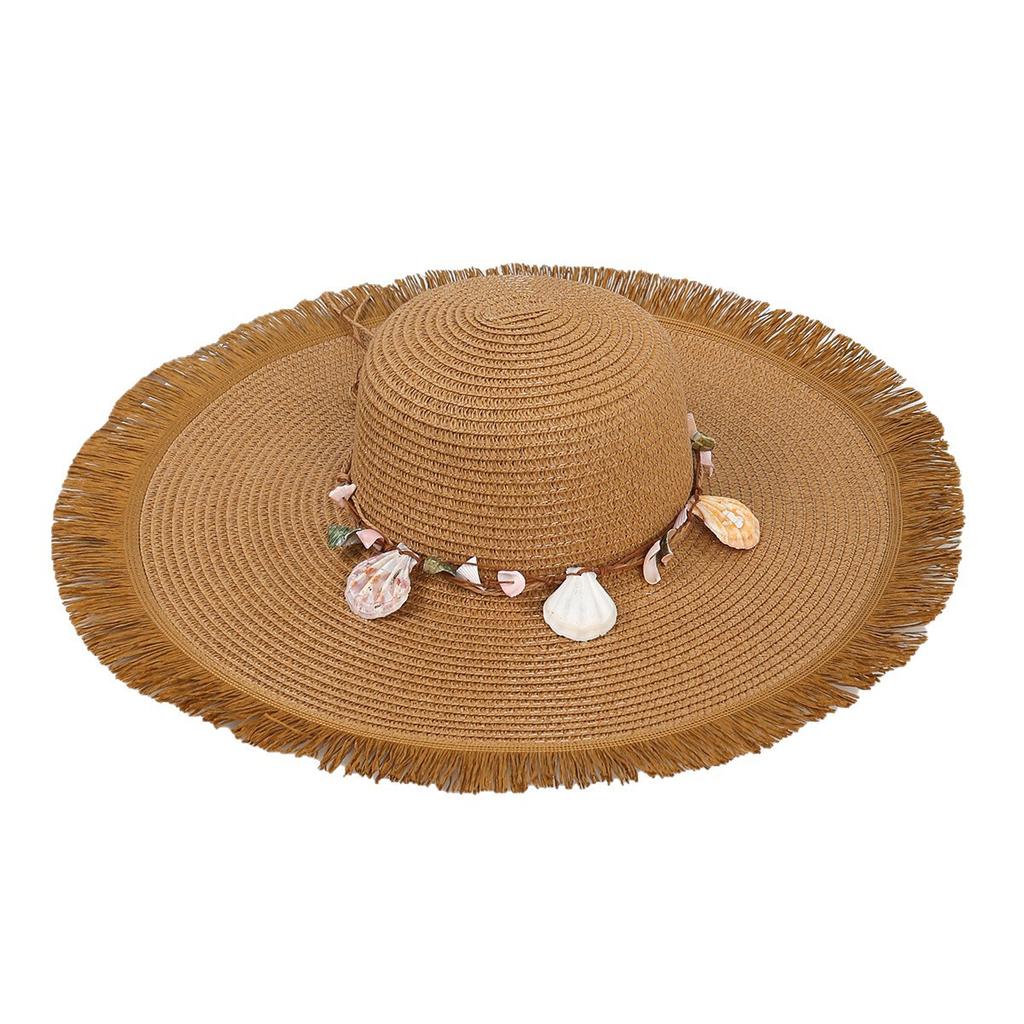 New burr straw hat outdoor beach vacation hat women's scenic spot hot-selling sun hat big brim sun hat
