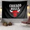 Гобелен с логотипом Chicago Bulls, Гобелен с уникальным дизайном, Настенный декор для спальни, гостиной, игровой комнаты, Душевные праздничные подарки для фанатов