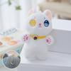 Cartoon Different Eyes Cat Plush Toy Pendant Soft Stuffed Kitty Doll Keychain Backpack Car Bag Key Ring Decor Kid Gift