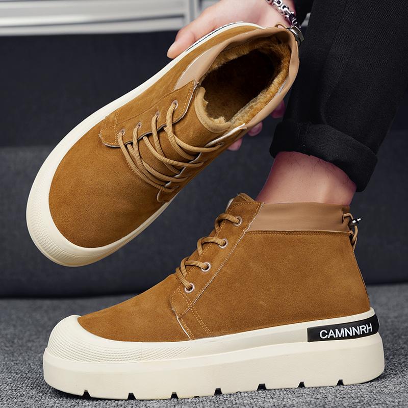 2025 Новые мужские и женские зимние теплые ботинки для снега, водонепроницаемые нескользящие ботинки с хлопковой подкладкой, размер 35-44