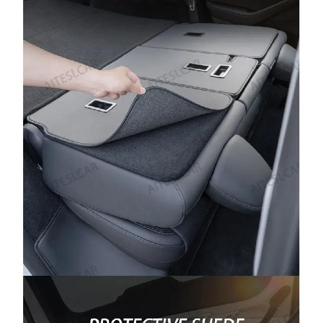 AITESLCAR For Tesla New Model Y Launch 2025 Juniper 2025+ Back Trunk Mat Carpet Waterproof Weather-resistant Pads Layer Mats