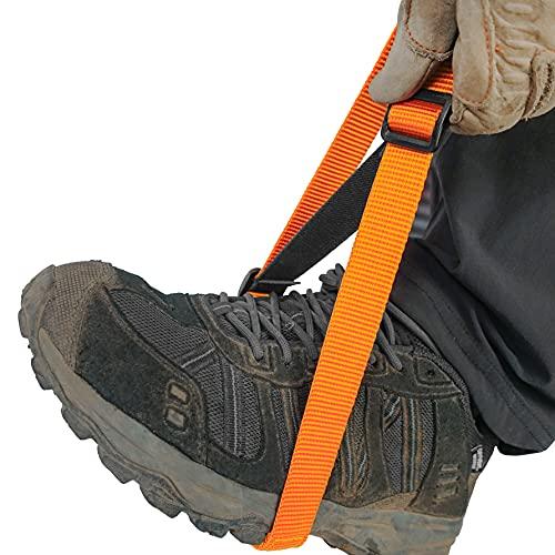 GM CLIMBING Регулируемая петля для ноги, Оранжевая, для скалолазания, подъема по веревке арбориста и спасения