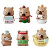 Action Capybara Figure Cartoon Model Toy Decoration Doll Children Gifts Ornament