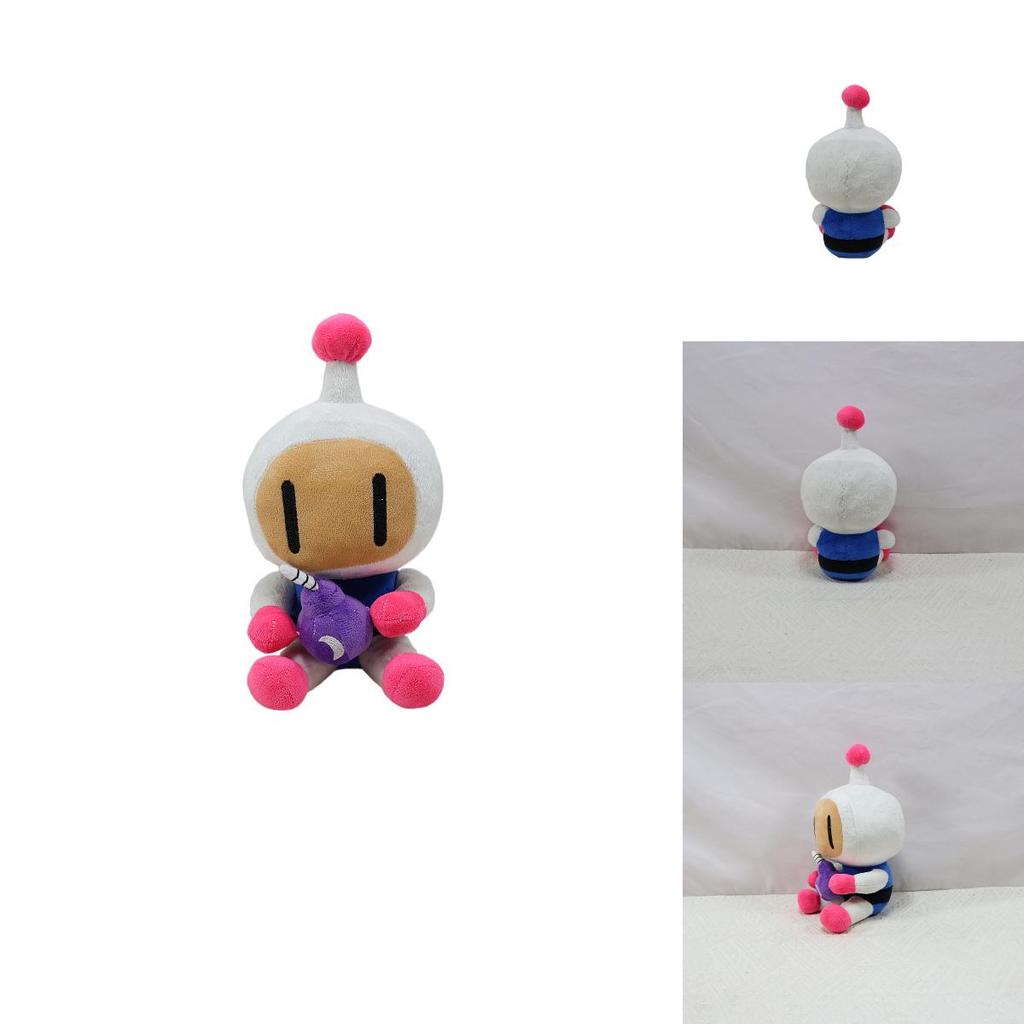 Cute Bomberman Plush Stuffed Animal Toy With Custom Design Perfect For Kids And Collectors