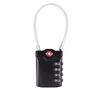 Lock Portable Padlock with Steel Cable Customs Code Lock Smart Combination Lock TSA Customs Lock