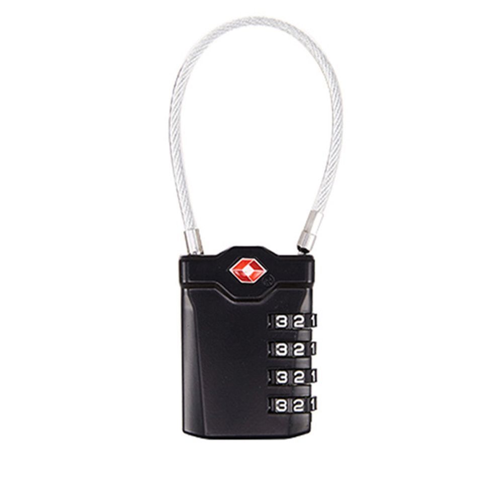 Lock Portable Padlock with Steel Cable Customs Code Lock Smart Combination Lock TSA Customs Lock