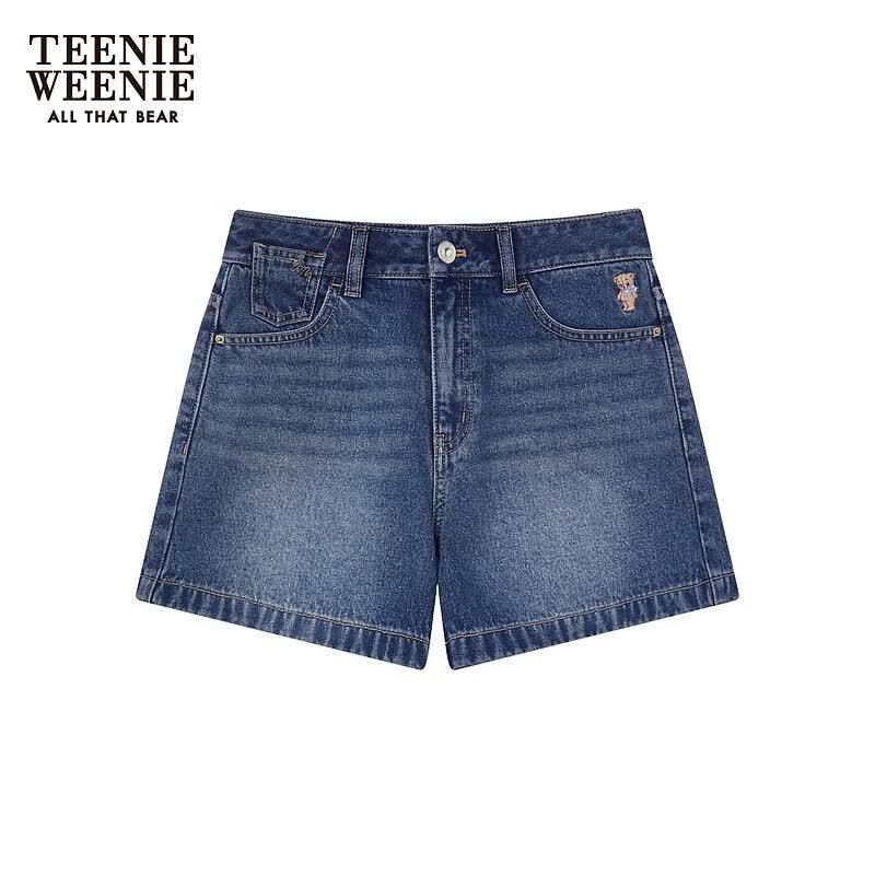 Teenie Weenie Женские джинсовые шорты с мультяшным медведем
