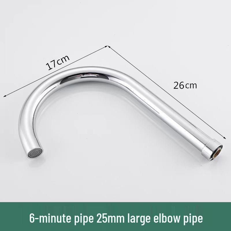 Универсальный кухонный излив для смесителя из нержавеющей стали, с одной ручкой, поворотный для холодной/горячей воды, с большим изгибом для ремонта раковины