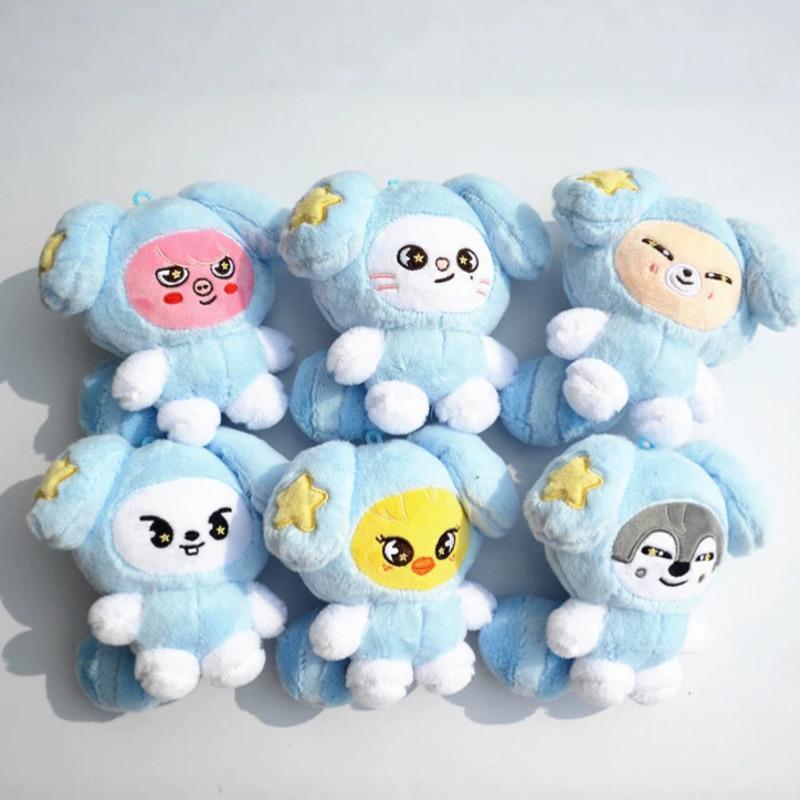 Cute Stuffed Animal Skz Plush Doll 10cm Wolf Lee Rabbit Plush Toy Fans Made Collection Pink Pig Birthday Gift