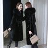 Женская шуба из овечьей шерсти, зимняя новая куртка из лисы с тонким высококачественным золотым мехом норки 2024 года