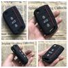Силиконовый чехол для выкидного ключа с 3 кнопками, подходит для VW GOLF 7 MK7 SKODA SEAT 2014 2015 2016 FOB HULL OCTAVIA COMBI LEON IBIZA CUPTRA Case