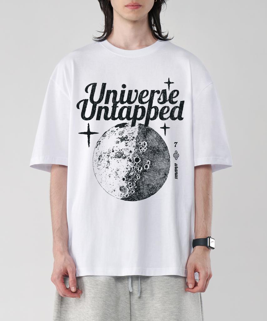 UNTAPPED STUDIO Uranos 7 Хлопковая футболка большого размера с коротким рукавом 2 цвета