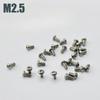10pieces Stainless Steel M2.5 Screw for Folding Knife Back Clip Screw T6 Plum Head Nail Screw DIY Knife Tool Screw Rivet