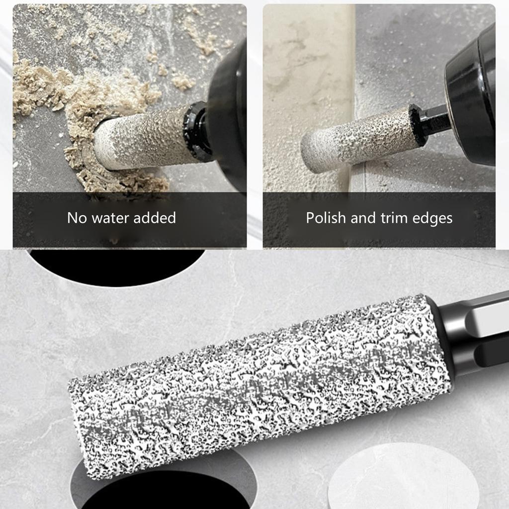 Алмазные сверла для сухого сверления 6 мм/8 мм/10 мм/12 мм Алмазная кольцевая пила с шестигранным хвостовиком для сверления и шлифования с быстрой заменой