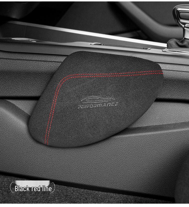 Car Essential: Alcantara Knee Support Cushion for Long-Distance Driving
