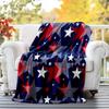 American Flag Flannel Blanket Soft All-Season Throw, Design for Camping, Car Travel, Hiking Sofa, Bed, Office Perfect Gift for Parties