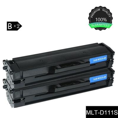 (2 штуки-Черный) Совместимый лазерный тонер MLT-D111S для Samsung Xpress SL-M2020W /SL-M2022W / SL-M2070W - 1000 страниц