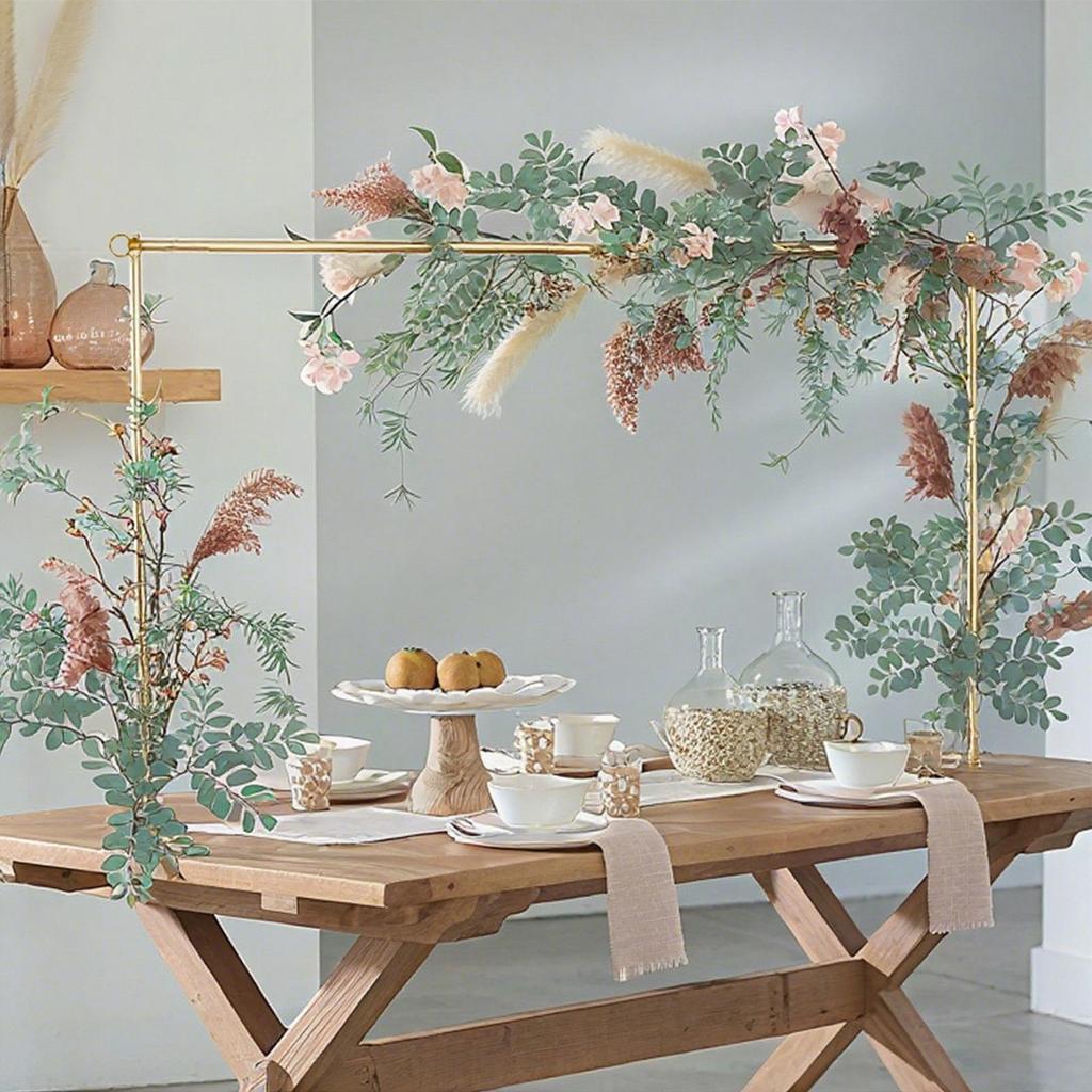 Table Arch Stand with Clamps Adjustable Balloon Stand with Clamps Dining Background Rack for Daily Swing Event Catering Wedding