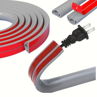 1 рулон Гибкий Кабель-канал, Самоклеящийся Скрыватель Проводов для Ethernet и Силовых Кабелей, Делает Дом Аккуратным, Легко Установить