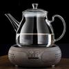 Стеклянный чайник для электрической гончарной печи 220 В, бытовая, высокотемпературная стойкость и взрывозащищенность, прозрачные отдельные кастрюли