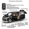 1:24 Alphard VS680 Радиоуправляемая модель автомобиля Игрушечные модели Металлический корпус Резиновые шины Модели коммерческих автомобилей Музыка Свет Подарки