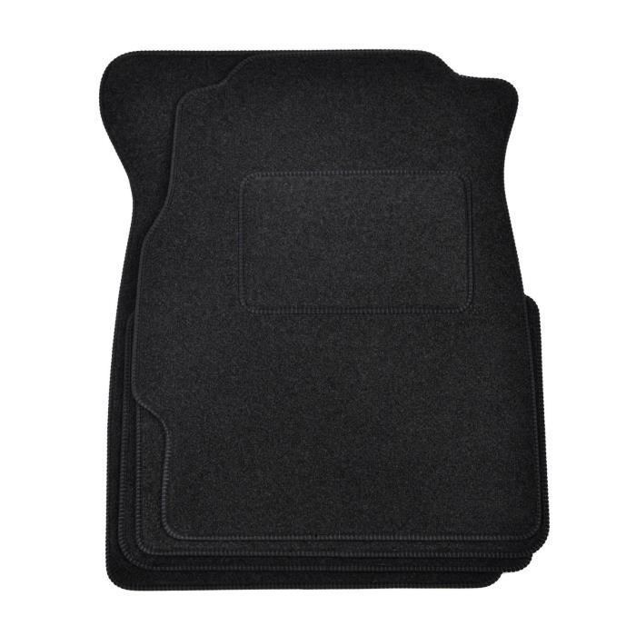 Tapis De Sol - Honda - Civic 1997-2001 - Velours Noir - 4 Pièces - Antidérapant Et Imperméable