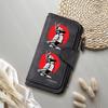 Samurai Print Long Wallet PU Leather Card Holder Portable Fashion Clutch Forever