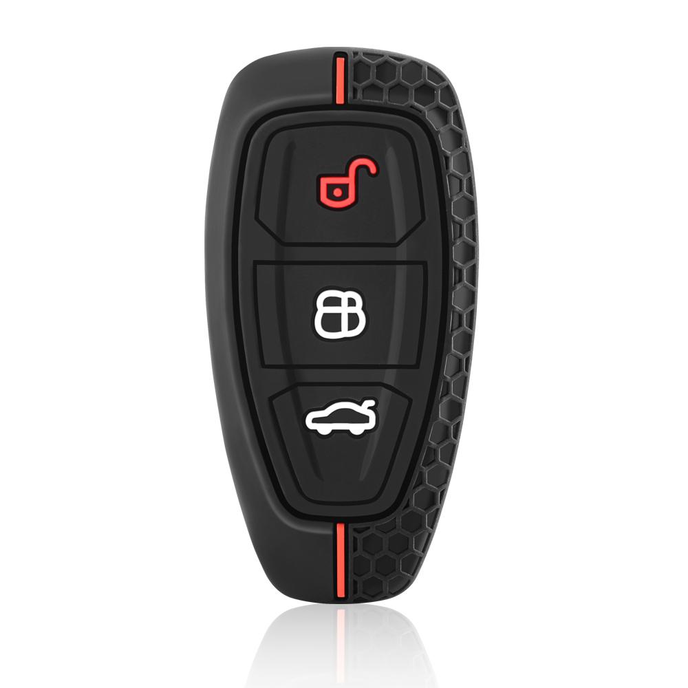 Чехол для ключа с 3 кнопками для Ford Transit Custom Mondeo Fiesta Kuga ST Line MK3 Focus 3, чехол для универсала Ecosport, защита ключа