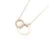 [L4607] - Silver Necklace 'Sissi' White Silver (rhodium-plated) - 20x15 Mm (ceramic)