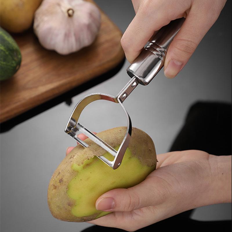 Измельчитель овощей из нержавеющей стали, многофункциональный нож для моркови, картофеля, фруктов, инструменты для ножей, терка для огурцов, кухонные гаджеты S