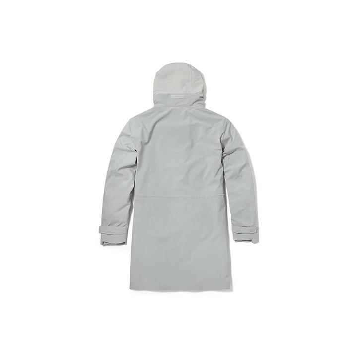 Timberland Повседневная мужская куртка средней длины с капюшоном, цвет белый-песочный A24KT-BH7