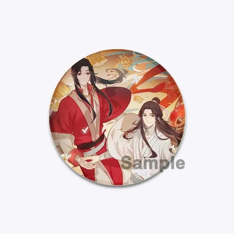 32/44/58MM Chinese Anime Tian Guan Ci Fu Brooche On Backpack Cartoon Badge Xie Lian Hua Cheng Enamel Pin Jewelry Accessorie Gift