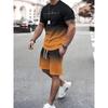 New Summer Street Men's Suit Sportswear Men's Oversized Clothing 3D Print T-Shirt Shorts Men's Simple Clothing Fashion Suit